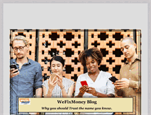 Tablet Screenshot of blog.wefixmoney.com